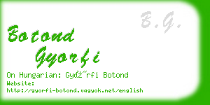 botond gyorfi business card